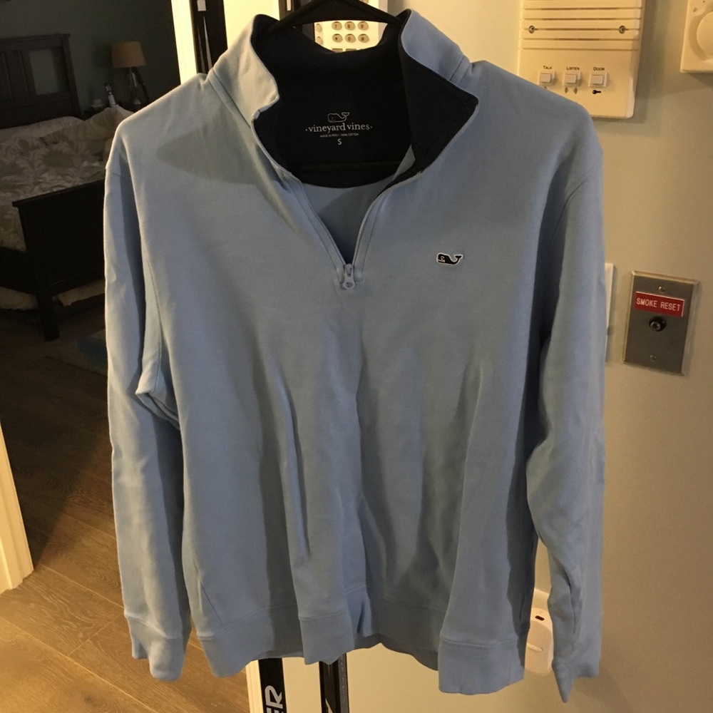 Men’s turquoise Vineyard Vines quarter zip size S